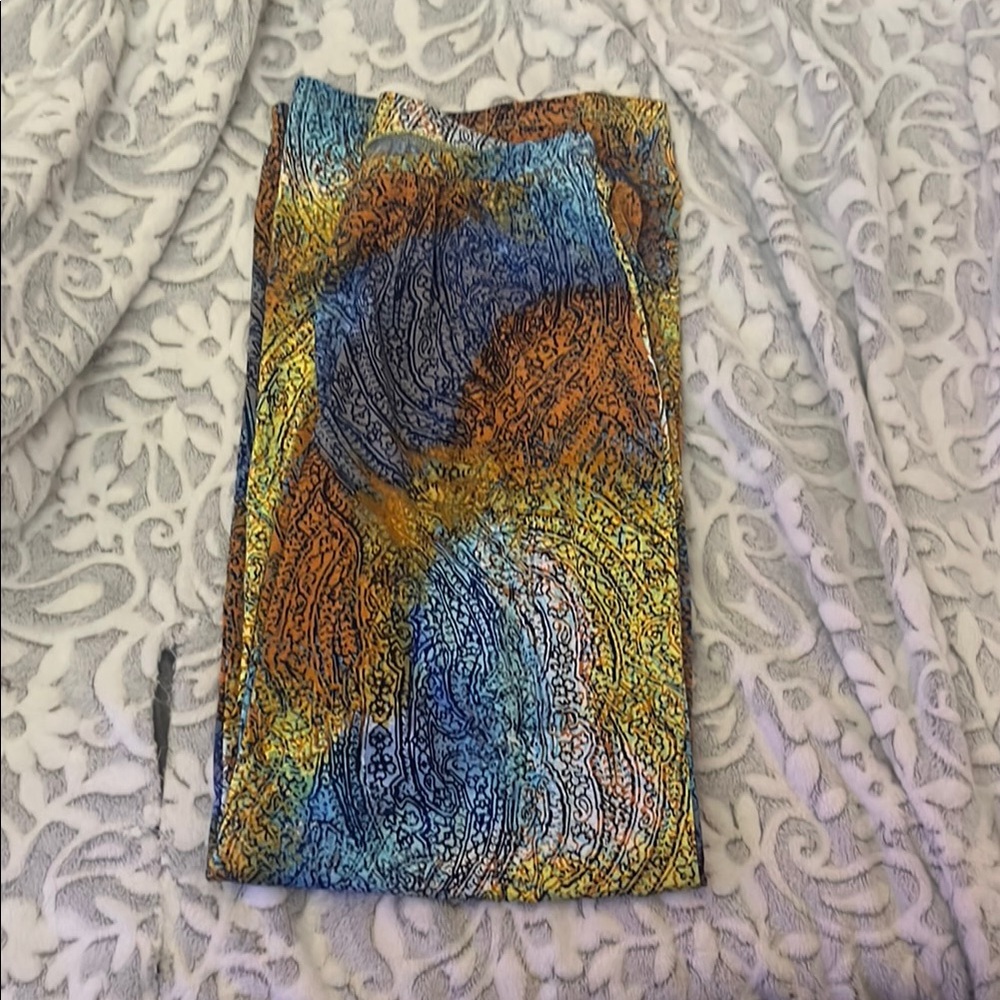 Colorful Paisley Print Skirt